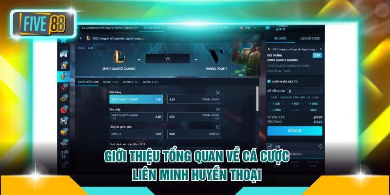 Cá Cược Liên Minh Huyền Thoại FIVE88 Siêu Hot Mỗi Ngày 2 Giới thiệu tổng quan nhất về cá cược Liên Minh Huyền Thoại