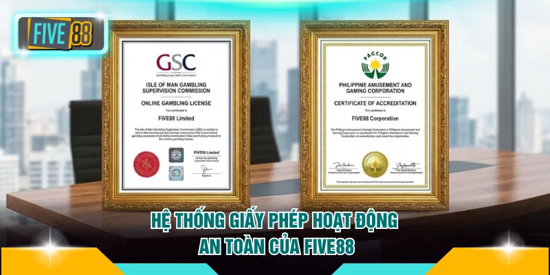 Trang chủ Five88 13 Hệ thống giấy phép hoạt động an toàn của FIVE88