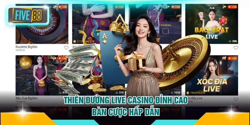 Trang chủ Five88 17 Thiên đường Live Casino đỉnh cao bàn cược hấp dẫn